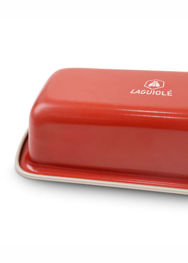 Moule à cake en aluminium, long. 25cm Champagne / Terracotta