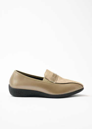 Mocassins largeur confort élastiques d'aisance Bronze