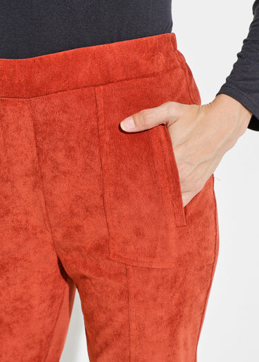 Pantalon droit taille élastiquée velours milleraies Epice