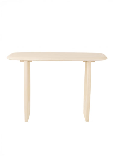 Console forme organique bois de manguier Blanc