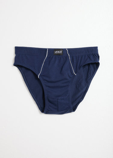 Slips coton taille élastiquée, essentiels Bleu/Gris/Marine