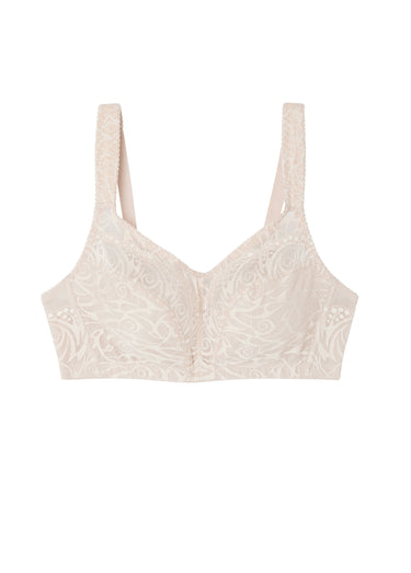 Soutien-gorge sans armatures dentelle Poudré