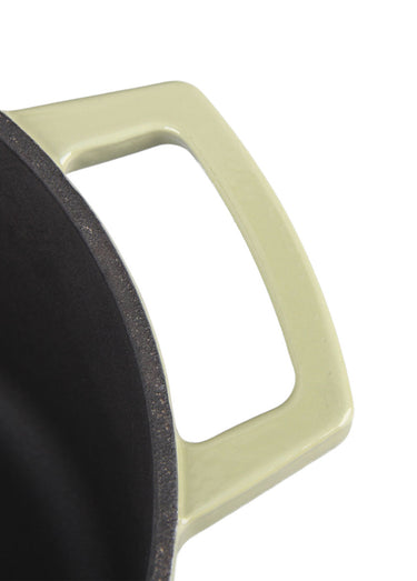 Cocotte fonte ovale 33cm, Masseiron 4O Vert
