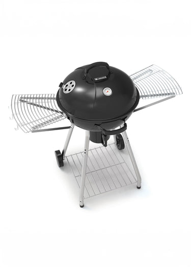 Barbecue 2 en 1 au charbon + couvercle Noir