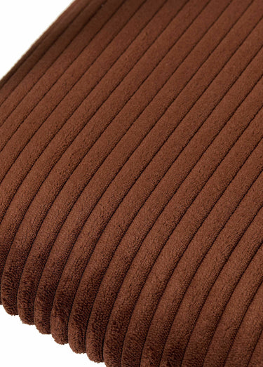 Fauteuils minimalistes velours cotelé 1T Terracotta / Noir