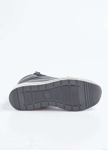 Baskets montantes largeur confort cuir Noir Irise