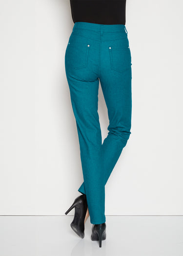 Jean couleur MORPHOSTYLE tissu stretch Vert