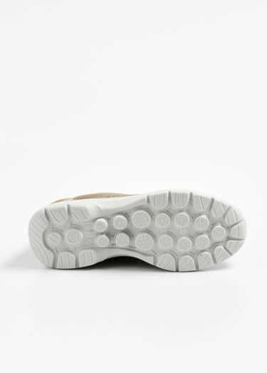 Baskets confort en mesh avec lacets Beige
