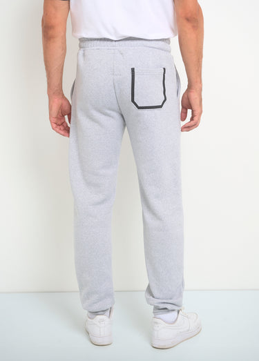 Pantalon de jogging lien contrasté Gris Melange