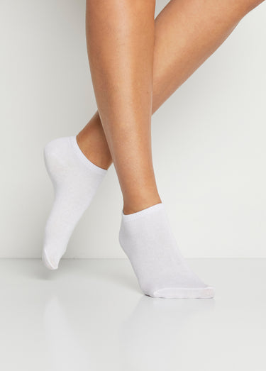 Socquettes discrètes avec coton Blanc Lot3