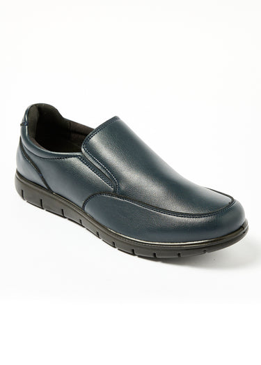 Derbys confort élastiques côtés Bleu