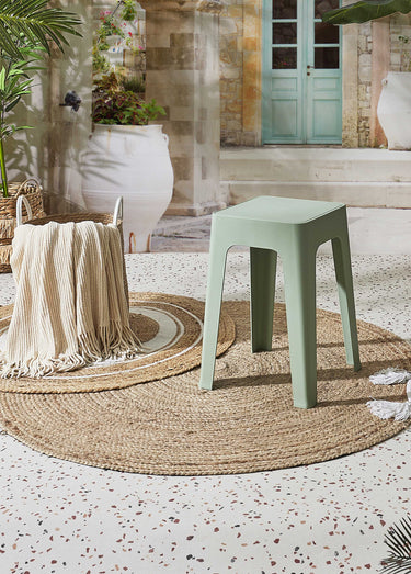 Tabouret de jardin empilable design Vert