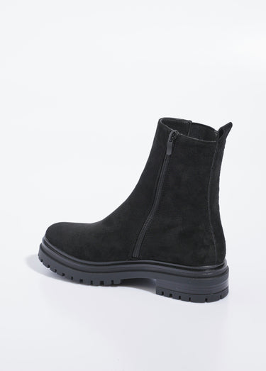 Boots Chelsea hautes semelle crantée Noir