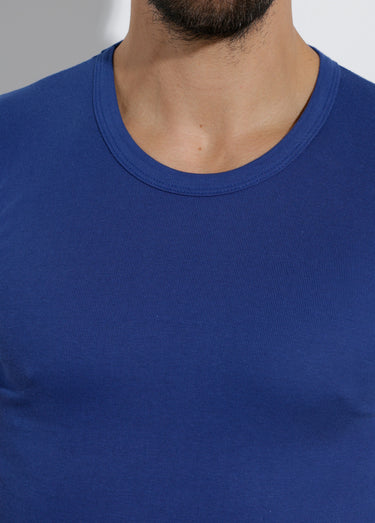 T-shirt col rond dos couvrant - lot de 3 Indigo Lot3