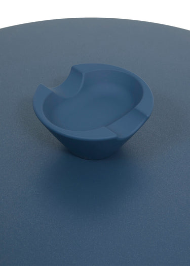 Sauteuse alu + panier vapeur + couvercle + cuillère Bleu