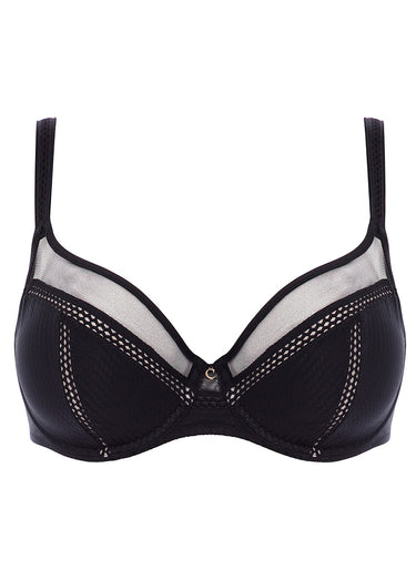 Soutien-gorge enveloppant avec armatures, CHIC ESSENTIAL Noir