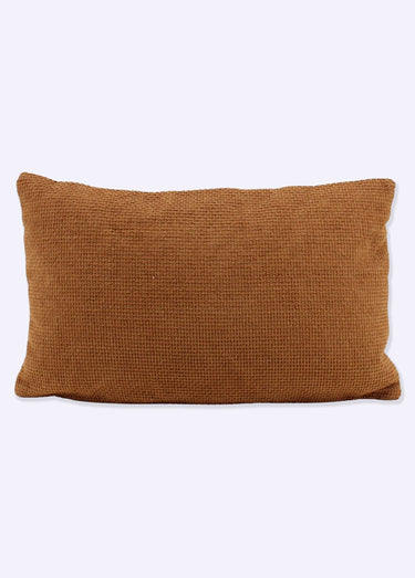Coussin texturé aspect velours, 3M Moutarde