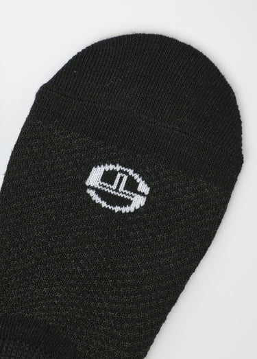 Socquettes avec logo, forme invisible Noir