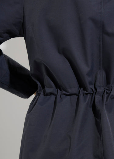Parka déperlante intérieur fourrure Marine