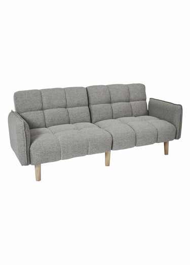 Canapé convertible avec capitons Gris