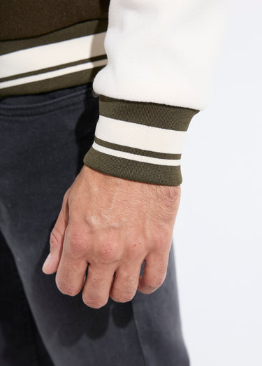 Veste matelassée à pressions façon teddy Kaki