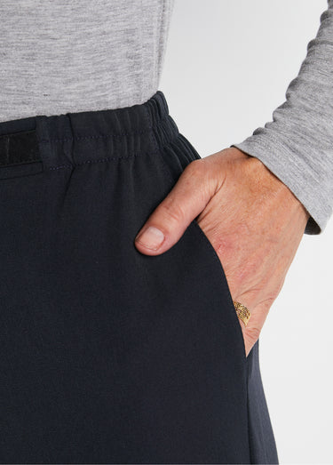 Pantalon infroissable taille semi élastiquée Marine
