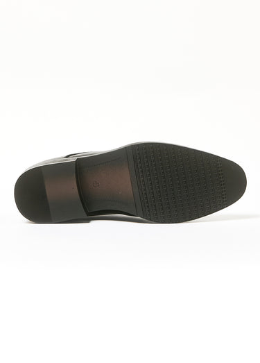 Derbies à lacet, cuir d'imitation lisse Noir