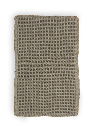 Tapis de bain absorbant façon nid d'abeille Vert