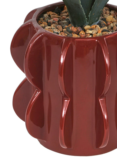 Plante artificielle pot céramique HOMY Orange