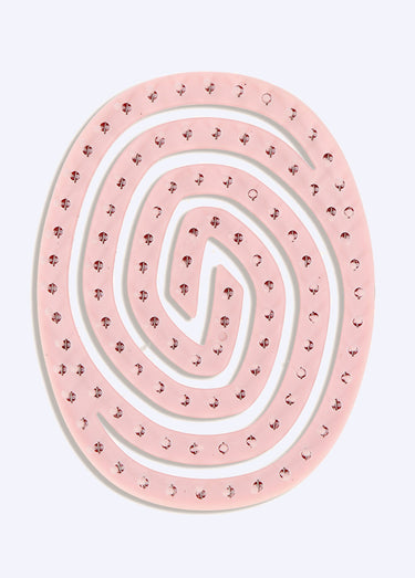 Brosse à cheveux de voyage à picots Rose