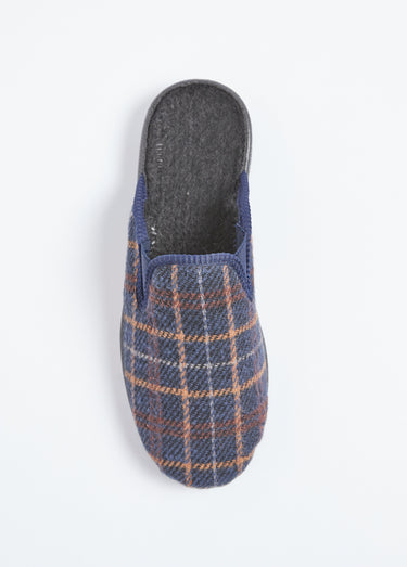 Chaussons mules largeur confort élastiqués Marine