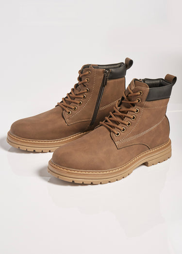 Chaussures montantes, type Yellow boots Marron