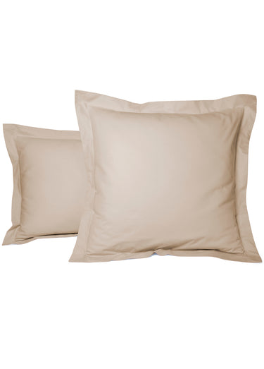 Taie d'oreiller unie percale de coton Gris platinium