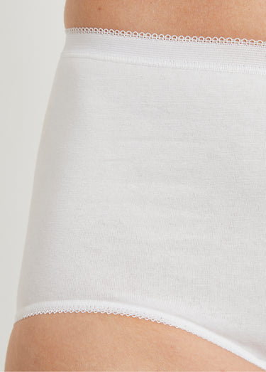 Culotte taille haute galbante Blanc