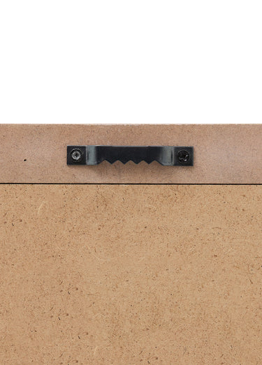 Miroir rectangle fantaisie aspect bois Marron
