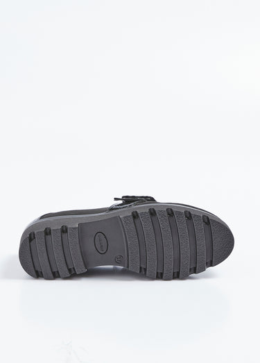 Mocassins crantés, largeur confort Noir