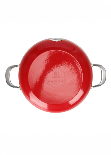 Sautoir 32cm fonte tous feux antiadhésive Rouge