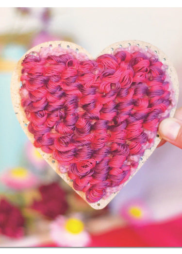 Tissage artisanal ''coeur tendre'' Blanc