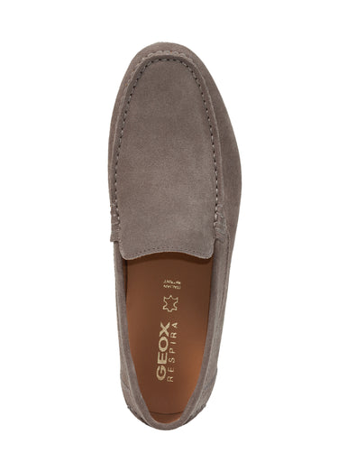 Mocassins en cuir semelle antidérapante Gris