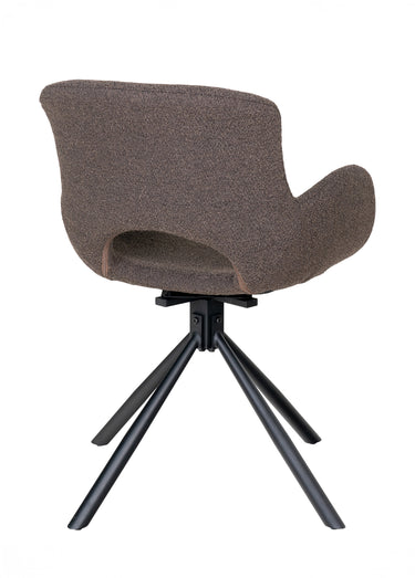Fauteuils en bouclette, assise pivotante Champignon