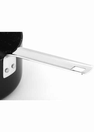 3 casseroles empilables alu 16/18/20cm Astuce, foncé Noir