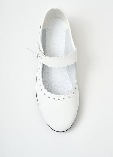 Sandales babies cuir largeur confort Blanc