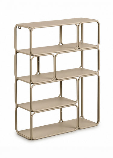Etagère esprit vintage en métal LANCIANO Beige