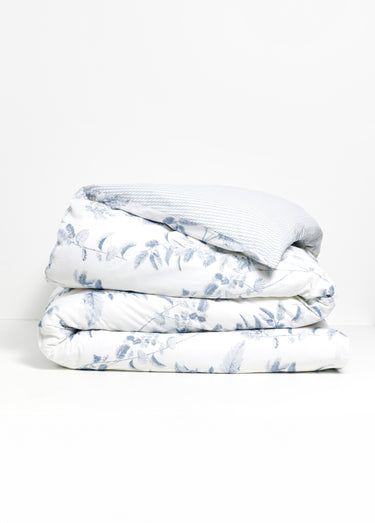 Parure de lit 3 pièces avec housse de couette, bucolique Blanc