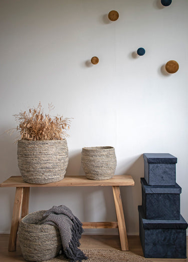 Banc bois de teck, style rustique chic Naturel