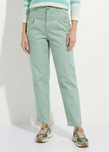 Jean couleur taille haute stretch Vert Kaki