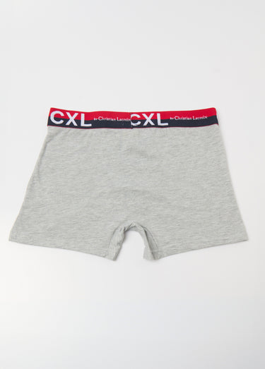Boxer uni avec coton, ceinture logo Gris Clair
