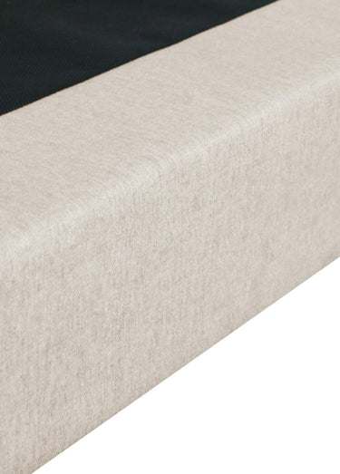 Sommier tapissier 11cm à lattes + pieds 12cm Beige