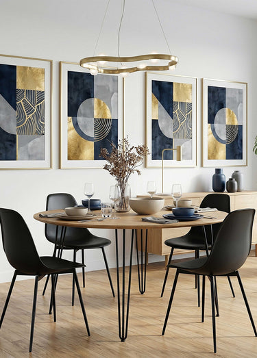 Set 6 Chaises forme coque GUSTAV Noir