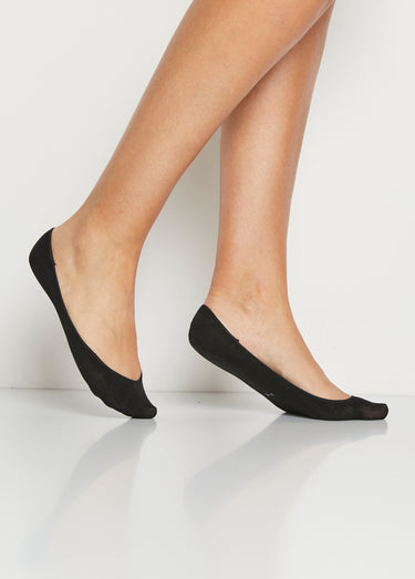 Socquettes invisibles + silicone talon Noir Lot3